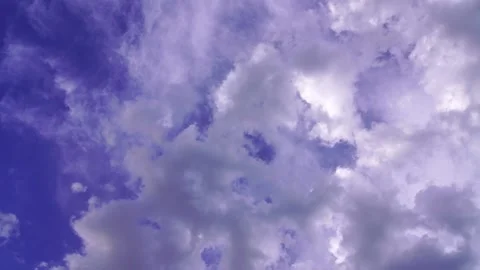 The camera rotates overlooking the clouds Stock Footage 162097738