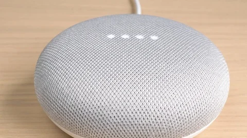 Camera Rotating Around Google Smart Home... | Stock Video | Pond5