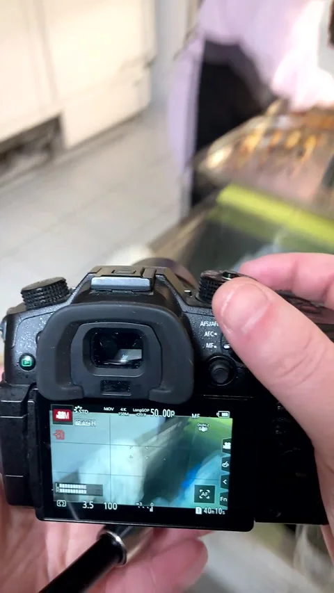 Camera screen captures a chef&amp;#039;s hands preparing eggplant rolls Vídeos de archivo 331710422