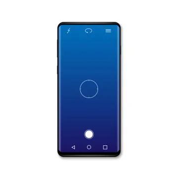 Camera screen of mobile cellphone interface Stock Illustration