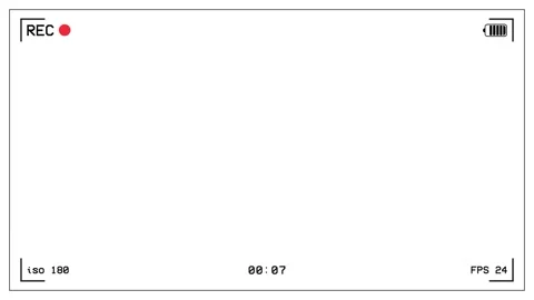 Camera screen recording 4k footage, Camera rec interface viewfinder with di.. Stock Footage 325502354