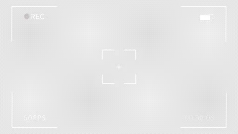 Camera screen recording overlay with alpha channel Stock Footage 314092948