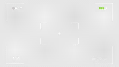 Camera screen recording overlay with alpha channel Stock Footage 314095428