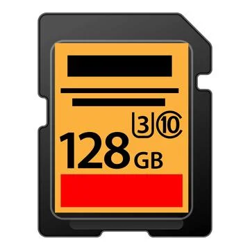 Camera sd card icon cartoon . Photo studio Stock Illustration