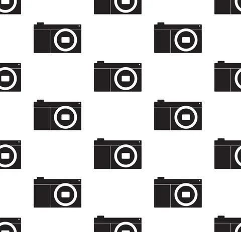 Camera Seamless Stock Illustration