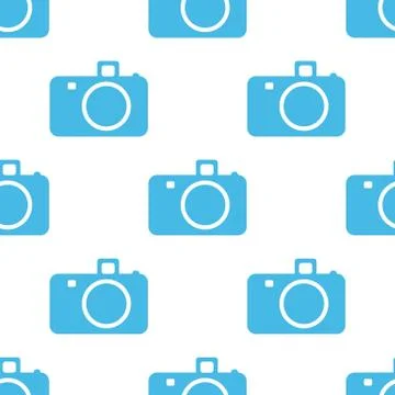 Camera seamless pattern Illustrazione stock