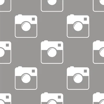 Camera seamless pattern Illustrazione stock