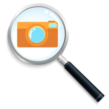 Camera search Stock Illustration