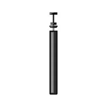 Camera selfie stick cartoon vector illustration Stock Illustration