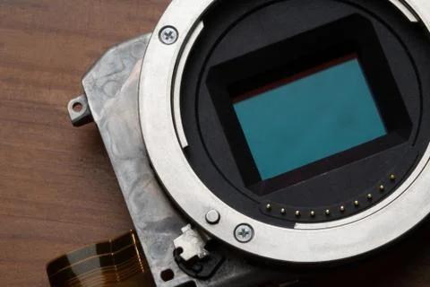 Camera sensor and lent mount 写真素材