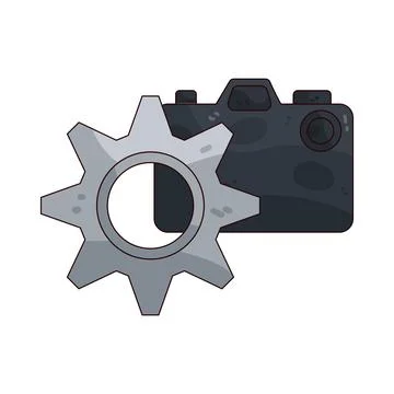 Camera Settings illustration Stock Illustration