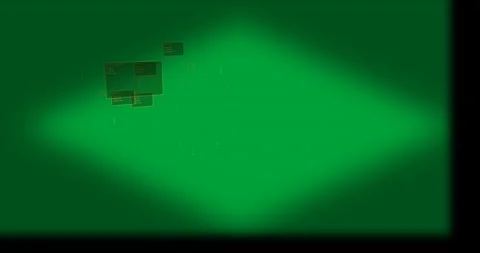 Camera shifting, platform tilting, markers lighting, HUD pulsing, showing update Stock Footage 327352784