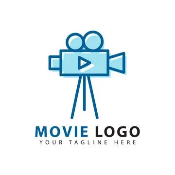 Camera shooting logo Stock Illustration