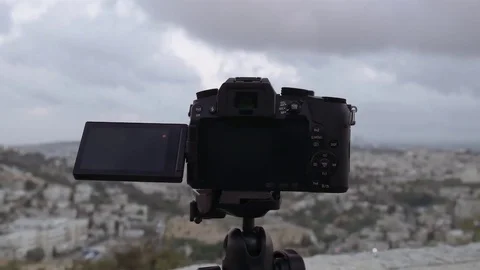 Camera shooting timelapse cityscape of Jerusalem. Stock-Footage 78566483