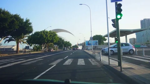 The camera shoots from the cab driver Stock Footage 71526189