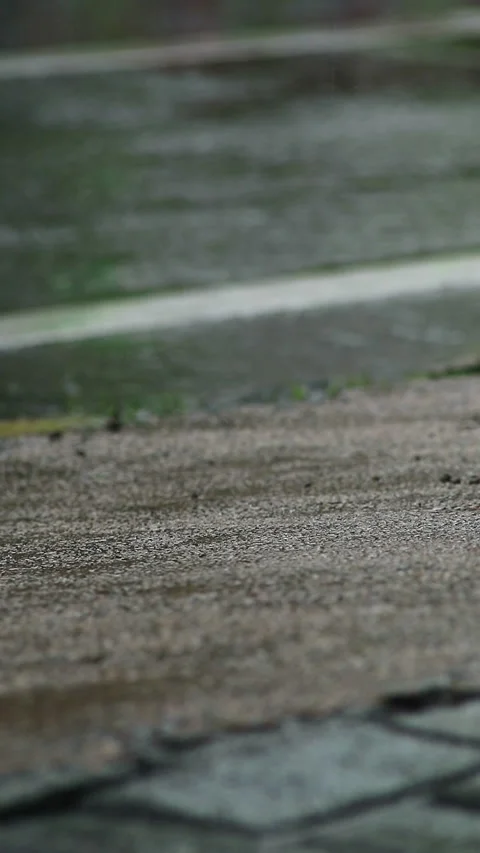 Camera shot during light rain on the highway 스톡 동영상 296565989