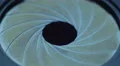 The camera shot process, manual diaphragm, close up macro view 4k or 4k+ Resolution