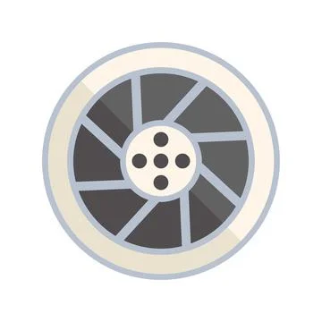 Camera shutter aperture icon showing open and closed states Stock Illustration