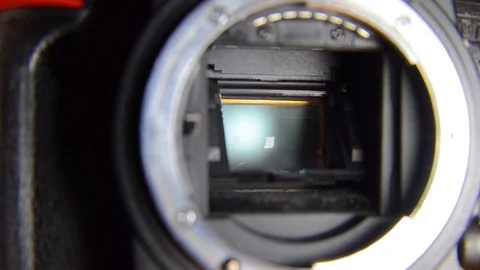 Camera shutter clicks Stock Footage 97757490