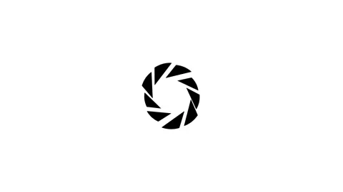 Camera shutter glass lens icon, digital camera aperture symbol. Stock Footage 321998581