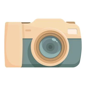 Camera shutter icon cartoon vector. Digital photo Stock Illustration