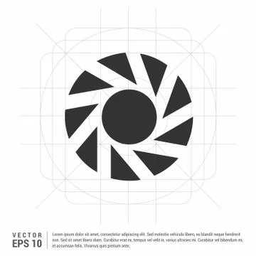 Camera shutter icon Stock Illustration