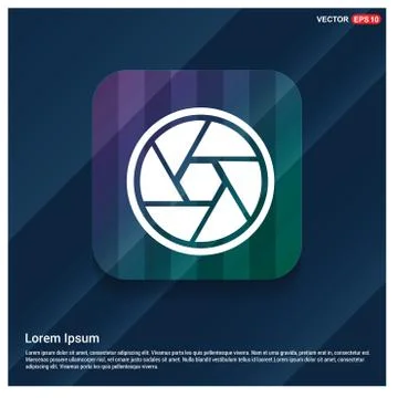 Camera shutter icon Stock Illustration