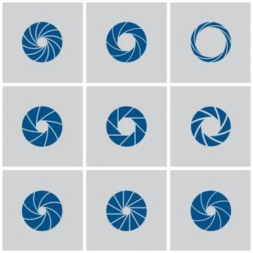 Camera shutter Stock Illustration