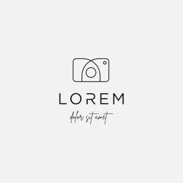 Camera Shutter logo Design Vector Illustration Icon Stock Illustration