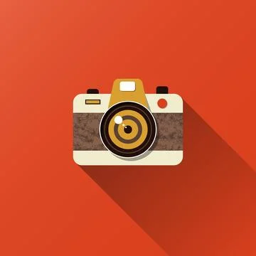 Camera shutter retro style vector background Stock Illustration