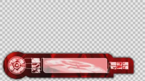 A camera shutter rotates at the left of a red band in the lower third of the 스톡 동영상 59515925