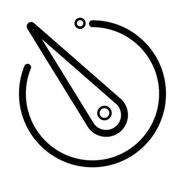 Camera shutter speed control interface Stock Illustration