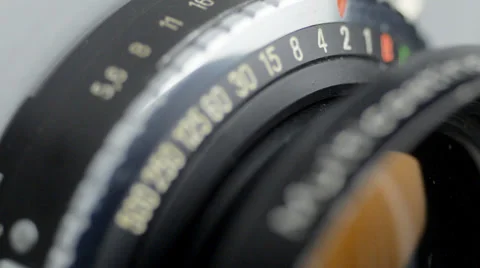 Camera shutter speeds, rack focus Stock Footage 33999343