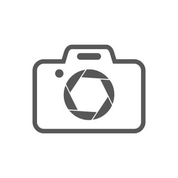 Camera Shutter Symbol Design Stock Illustration