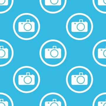 Camera sign blue pattern Illustrazione stock