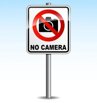 Camera sign Stock Illustration
