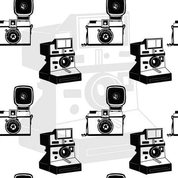 Camera Silhouette Stock Illustration