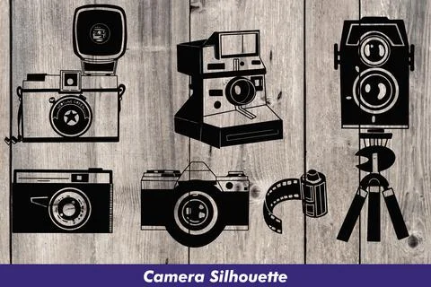 Camera Silhouette Stock Illustration