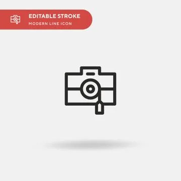 Camera Simple vector icon. Illustration symbol design template for web mobile Stock Illustration