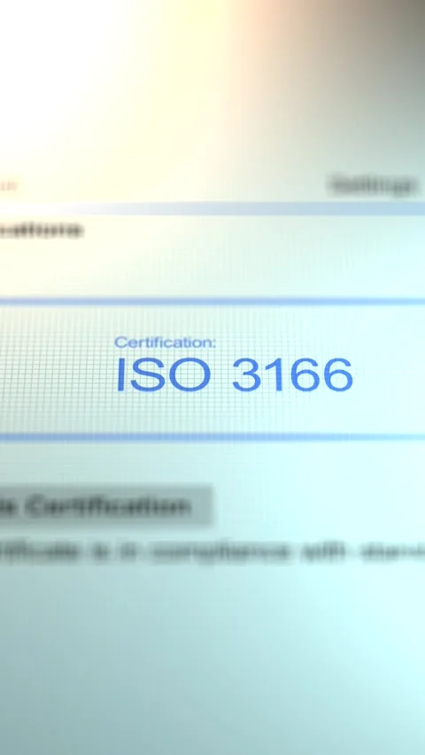 Camera Slides By A Business Certification of ISO 3166 - Vertical Stock Footage 331970445