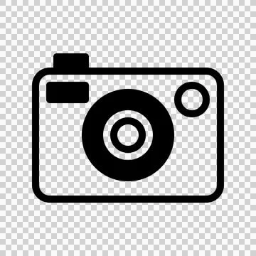 Camera Solid Icon. Editable Stroke. Can be used for websites and mobile apps. Stock Illustration