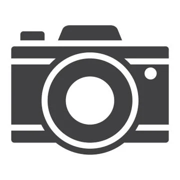 Camera solid icon, Travel and tourism 스톡 일러스트