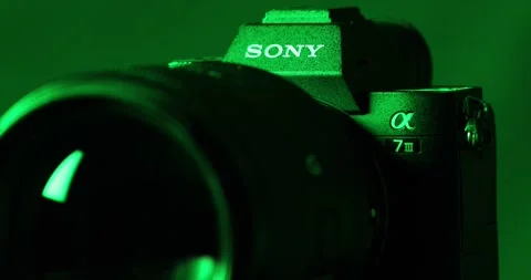 Camera Sony alpha 7 III close-up Stock Footage 235850360