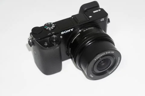 Camera Sony Alpha a6000 Mirrorless Stock Photos