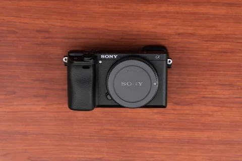 Camera Sony Alpha a6300 Mirrorless Stock Photos