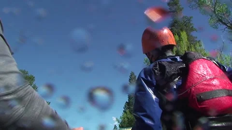 Camera Splashed During Raft Trip Video stock 54601122