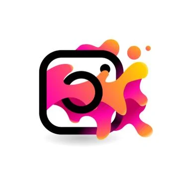 Camera with splashes Illustrazione stock