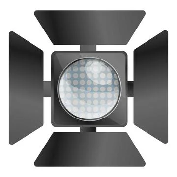 Camera spot light icon, cartoon style 스톡 일러스트