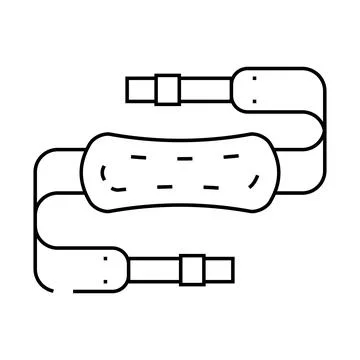 Camera strap line icon vector illustration Stock Illustration