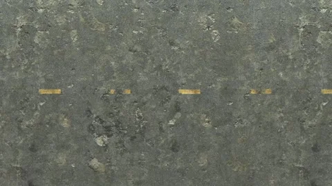 The camera studies the road from left to right. The bumps in the road and the Stock Footage 148383546